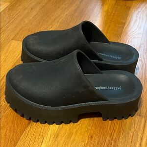 Jeffrey Campbell Black Mules